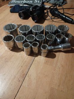 3/4 inch standard socket set with short extension new ,brand northern