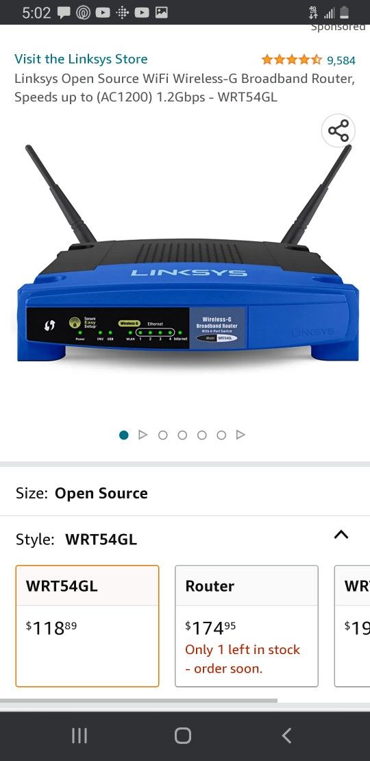 Linksys WRT54GL Wireless-G (Brand new)