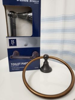Brushed Bronze  toilet paper holder
