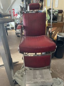 Belmont Vintage Barber Chair With Cover