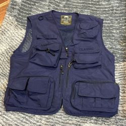 NIAN JEEP  Fishing Vest with Pockets Size Xl Mesh Blue