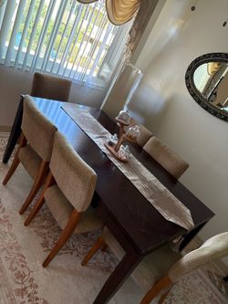 Dining table with chairs