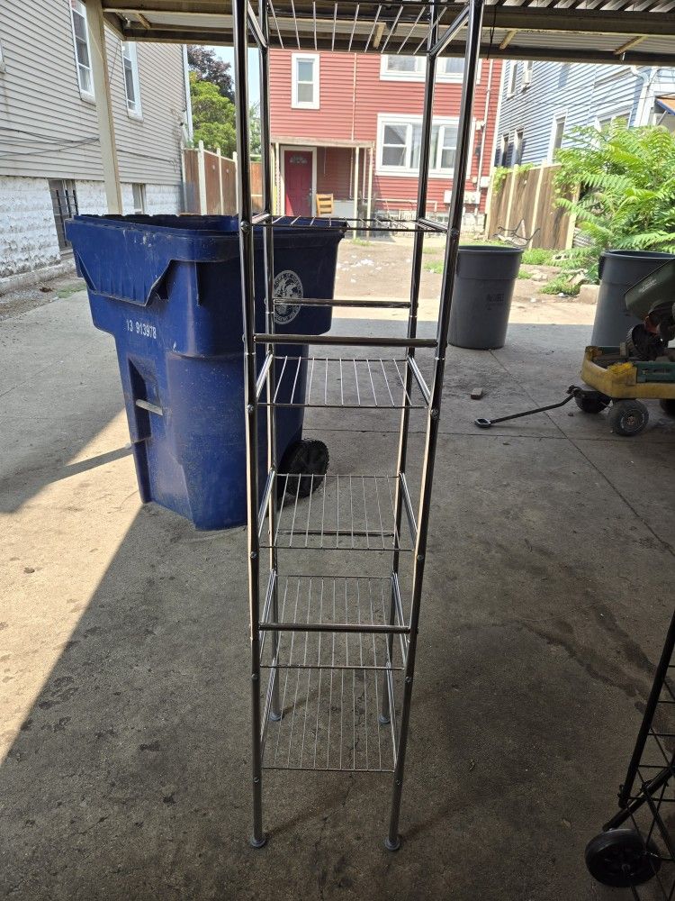6 Tier Metal Storage Shelf Great for Bathroom or Laundry