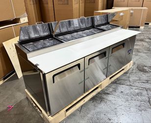 NSF🍕 Polarman Pizza Prep Table 94 3/16" Commercial NEW