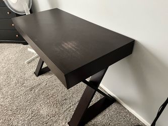 Dark wood desk