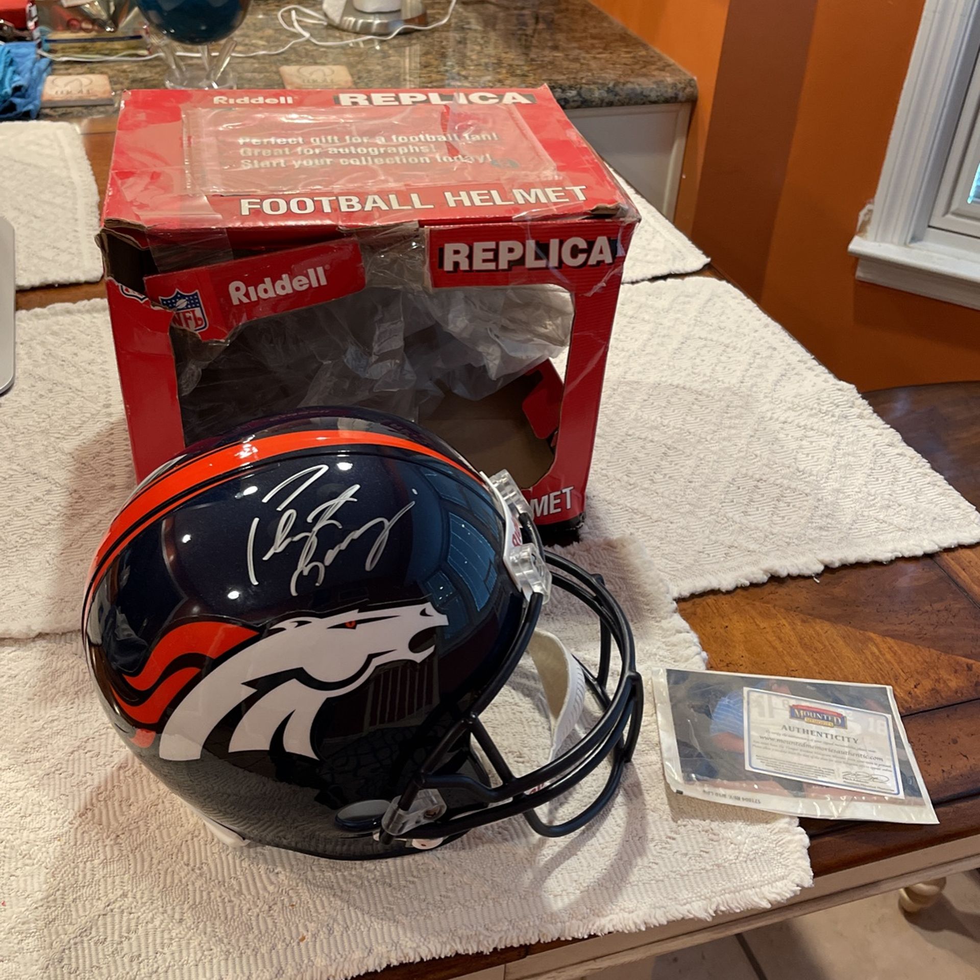 Peyton Manning Autographed Denver Broncos Helmet