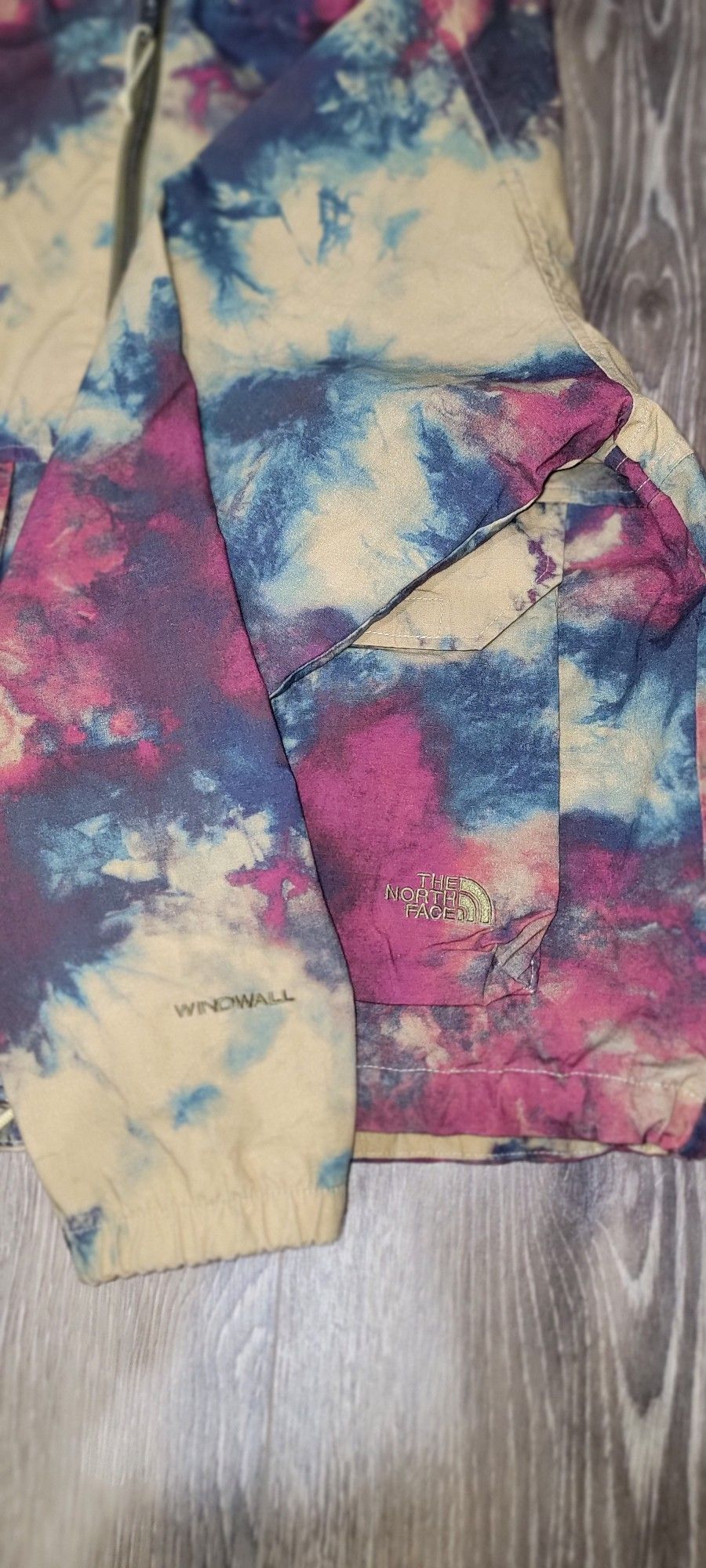 THE NORTH FACE Tie Dye Cropped Jacket MEDIUM 