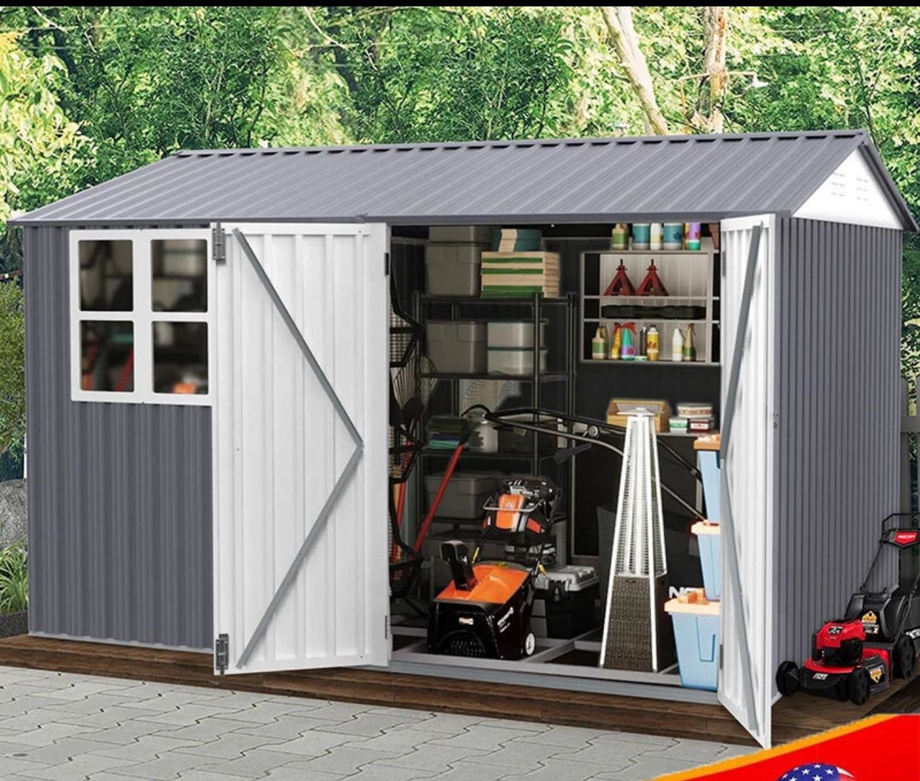 10’x10’ Metal Shed