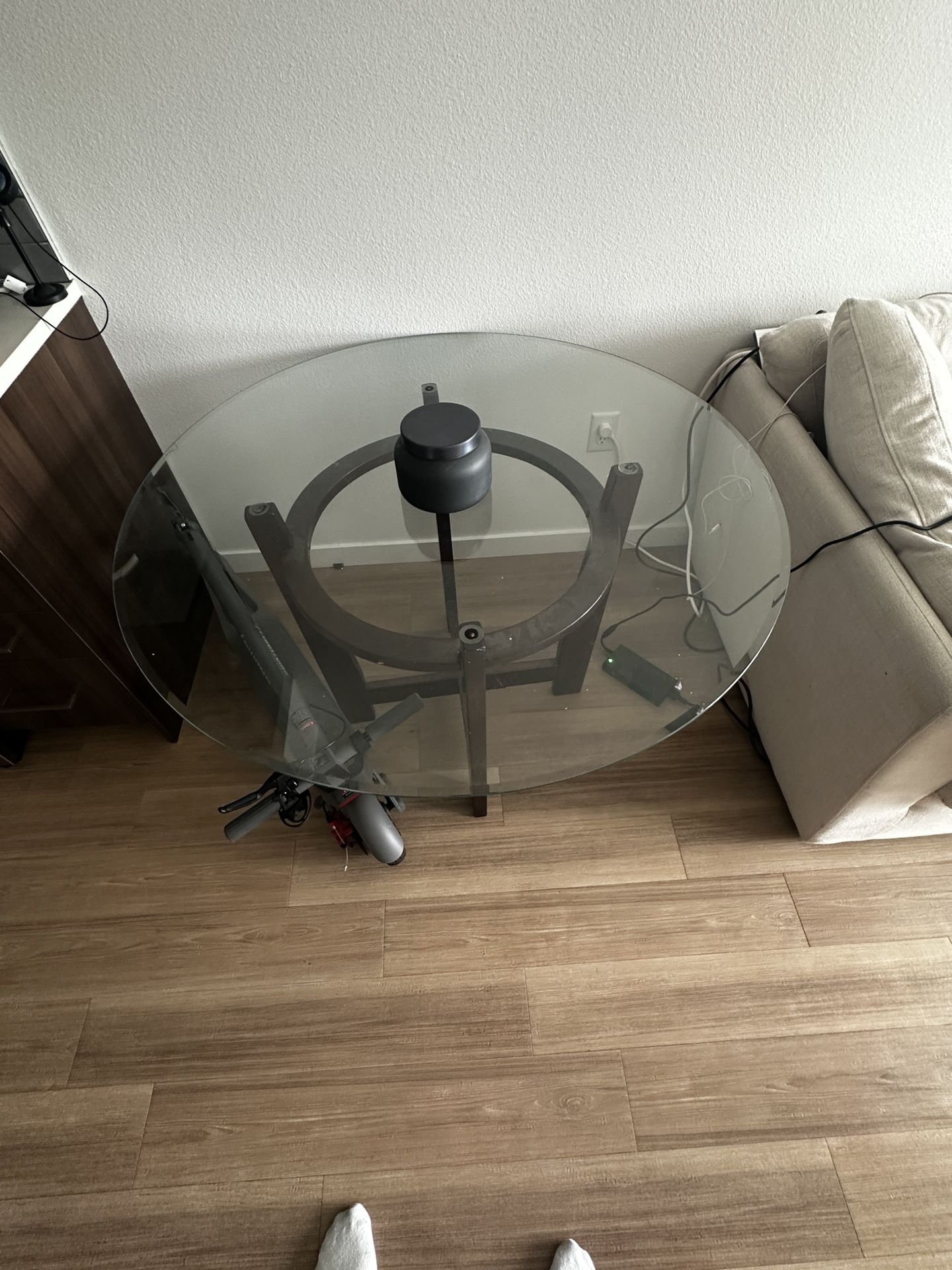 Round Glass Table