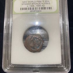 Pirate Era Spanish Bronze Nummis 