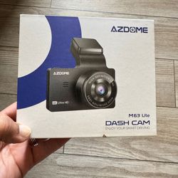 AZDOME M63 Lite 4K Dash Cam Front, 2160P Car Camera with Night Vision WDR, 3 Inch IPS Screen Dash Camera Built-in WiFi, G Sensor Loop Recording 24H Pa