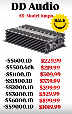 DD Audio SS Series Amps On Sale
