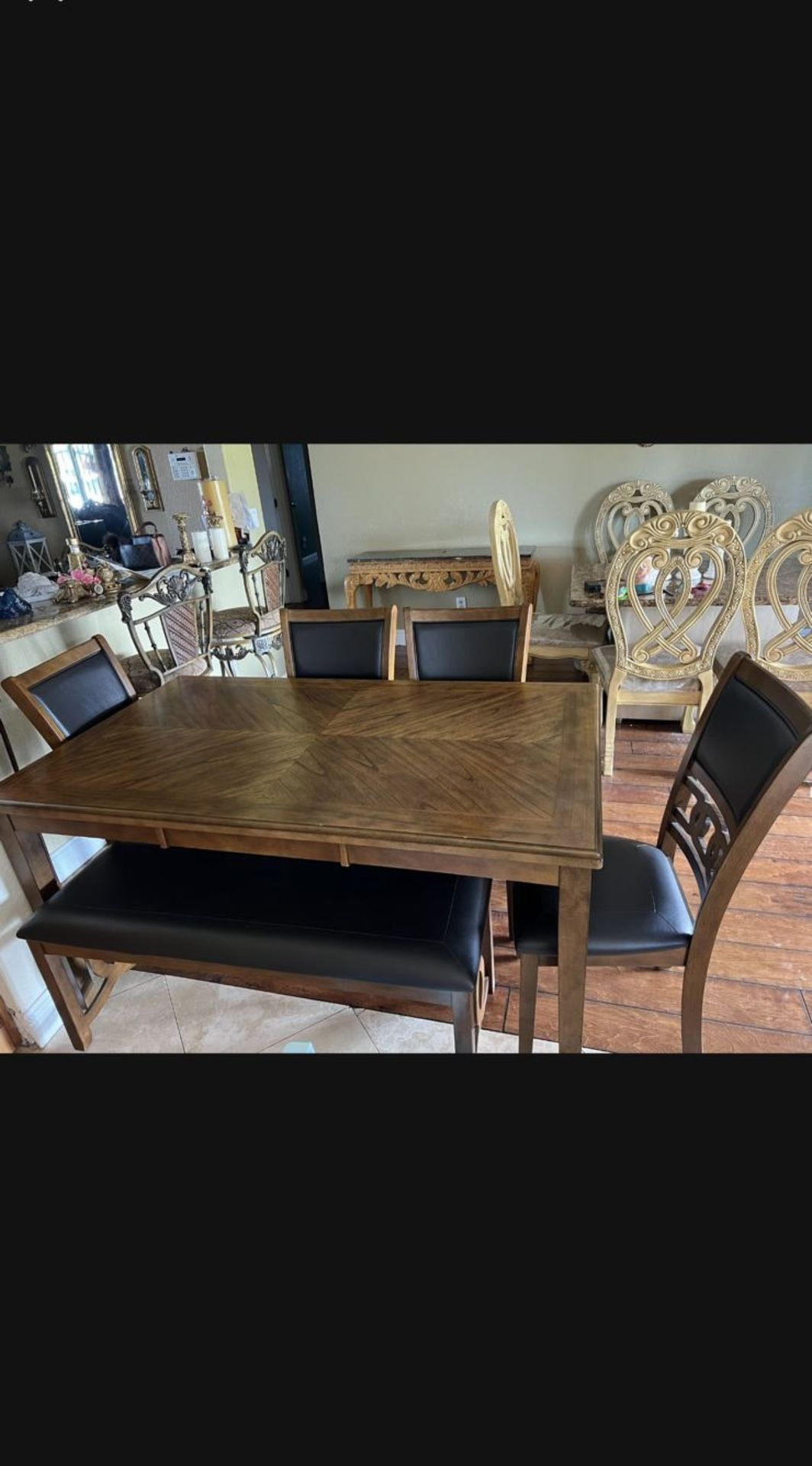 Kitchen Table With Bench