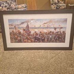 Civil War painting: The Stone Wall at Marye's Heights