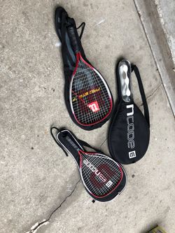 TENNIS RACKETS With COVERS