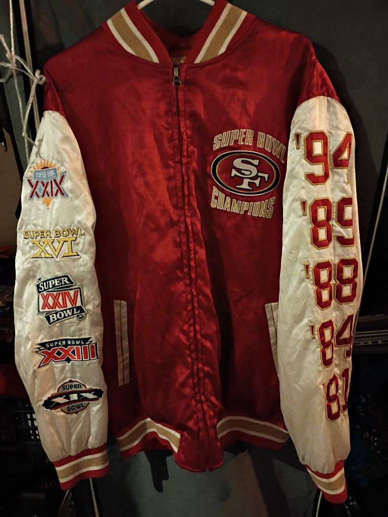 Sanfransico 49ers 5x Winning NFL Super Bowl Varsity Jacket