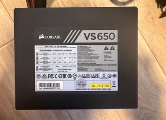 Corsair VS650 650W ATX Power Supply – 80 PLUS – Tested & Working