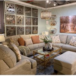 Almanza Wheat Living Room Set / couches / Sofa and Loveseat  