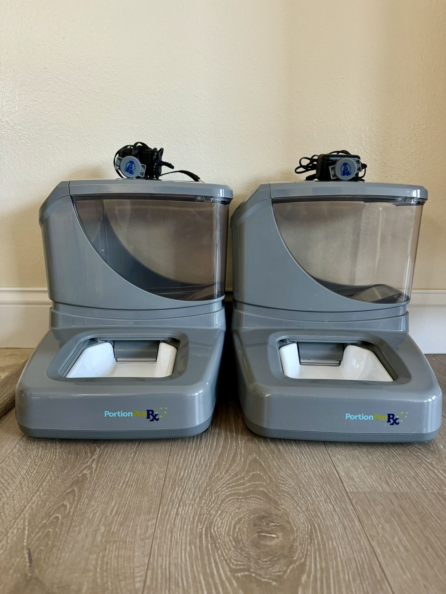 Set of PortionPro RX Auto Pet Feeders