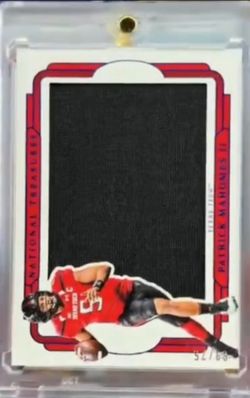 Patrick mahomes rookie number extra large patch memorabilia card