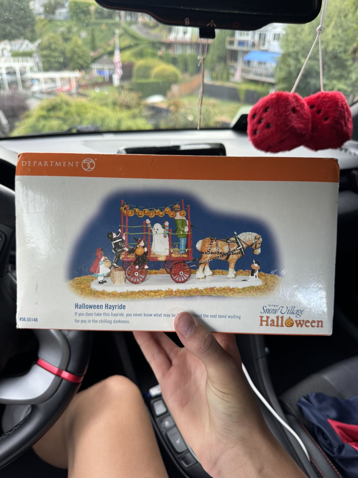 Vintage Halloween Snow Village Decoration