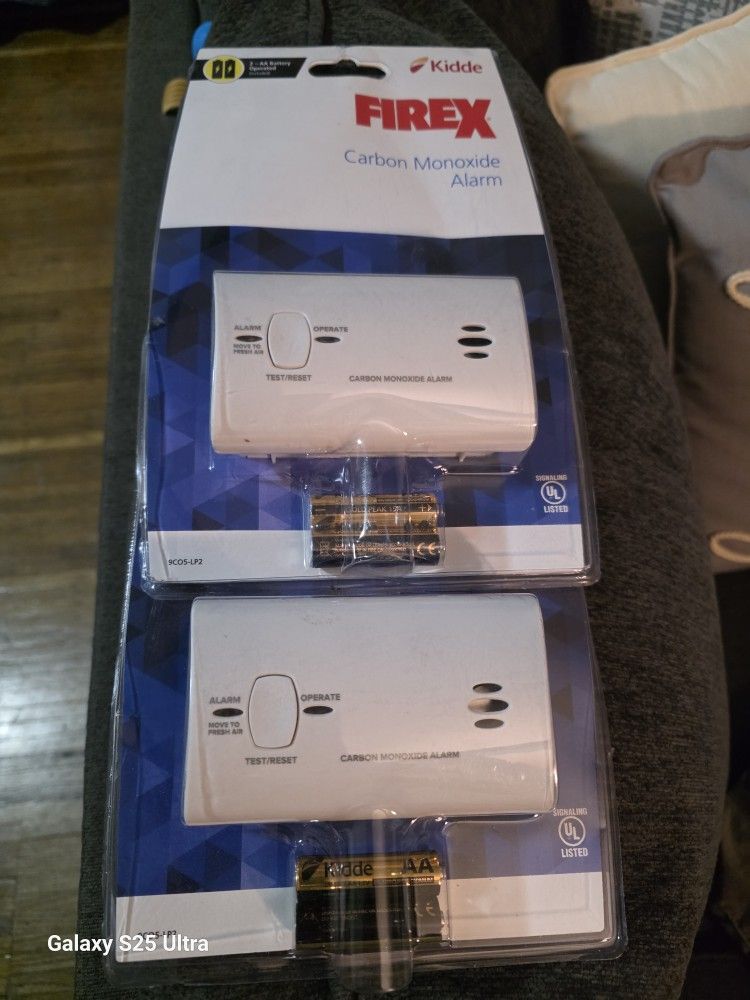 Kidde Firex Battery Operated Carbon Monoxide Alarm, model 9CO5-LP2.