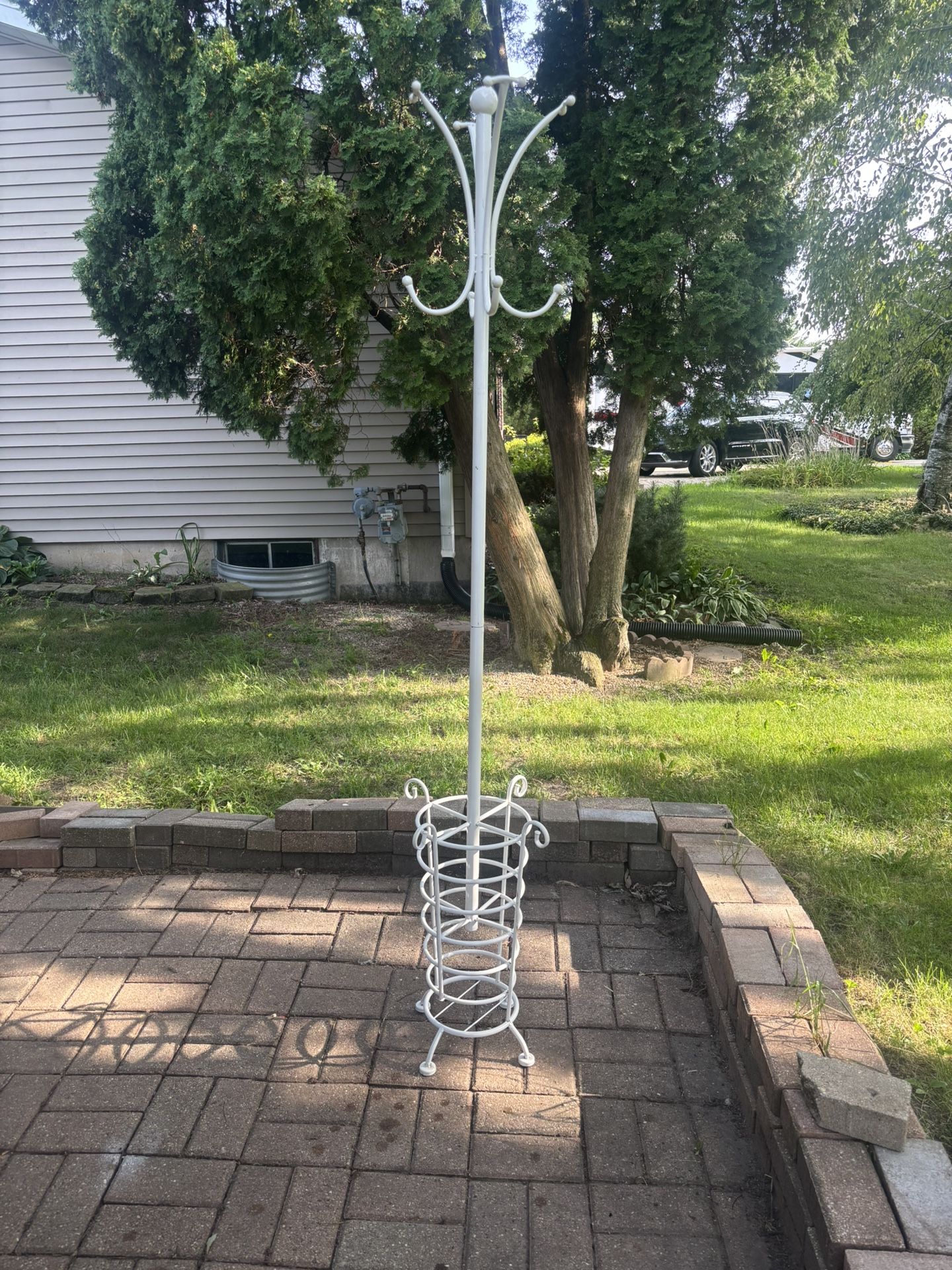 Coat Rack With An Umbrella Stand