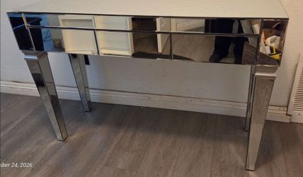 Glass side table
