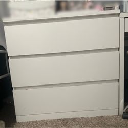 3  White Drawer IKEA