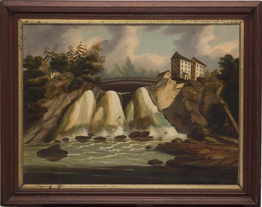 ANTIQUE (Oil On Canvas) by Important, Listed Artist Thomas Chambers (American, 1808 to 1869)