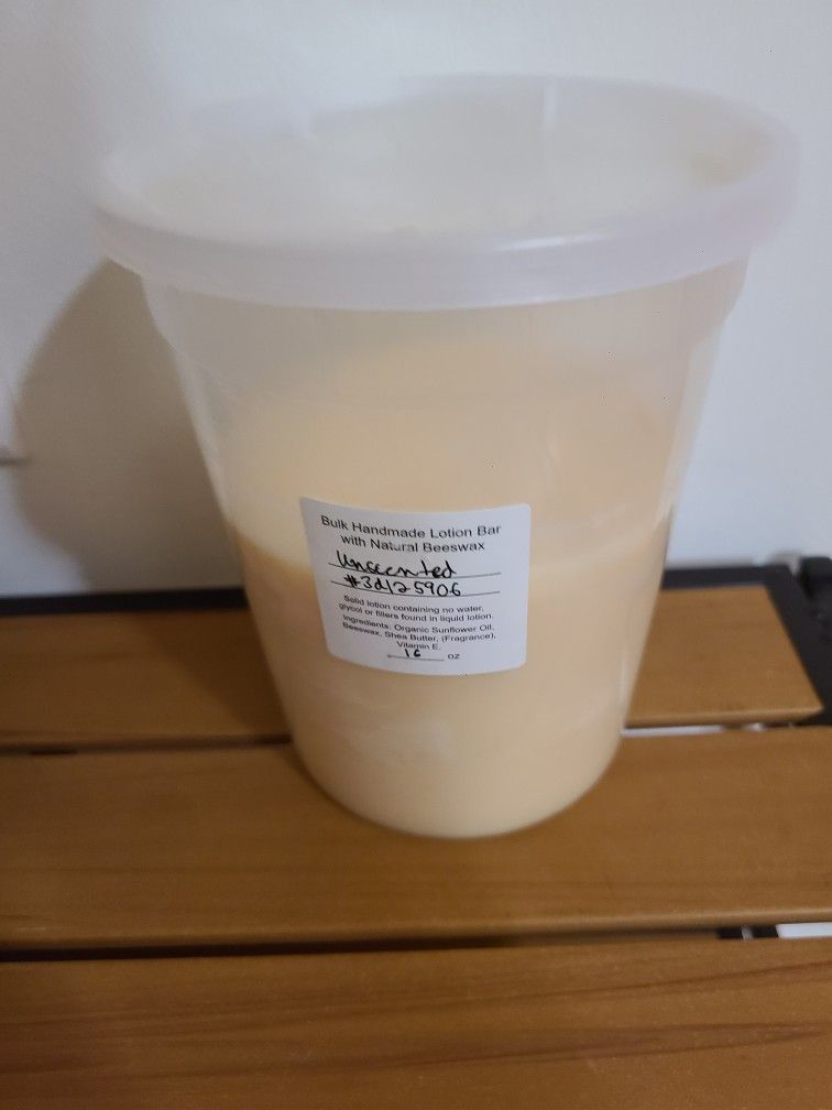 16oz Natural Lotion Bar/Body Butter Base