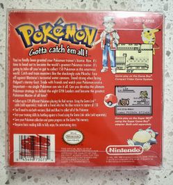 Pokemon Red Version Nintendo GameBoy Game Authentic