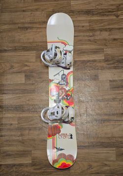 Vintage Forum Craft Snowboard - "Painters Tea" Women's 2007 144cm
