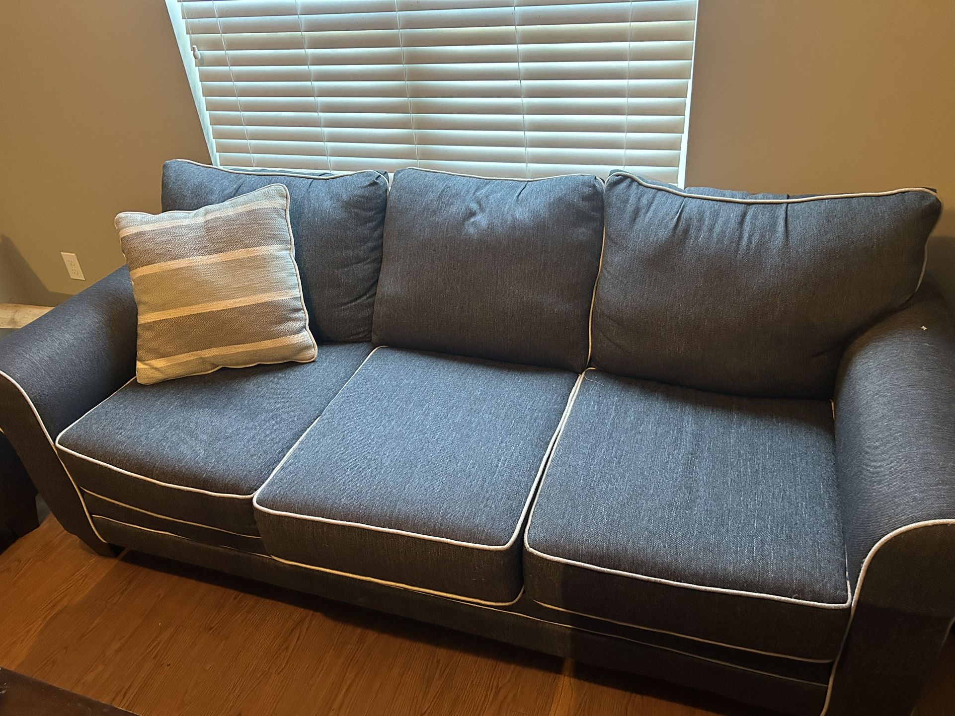 2 Piece Gray Sofa Set