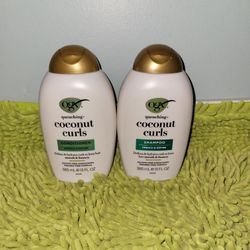 Shampoo And Conditioner 13oz Ogx Quenching+Coconut Curls