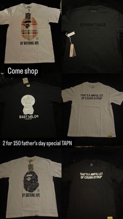 Designer shirts ( essentials,ALOCS,bape)
