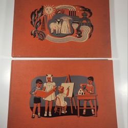 LOT OF 2 CHILDCRAFT SCIENCE INDUSTRY ART MUSIC LARGE ILLUSTRATED 