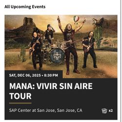 Two Mana Concert Tickets 