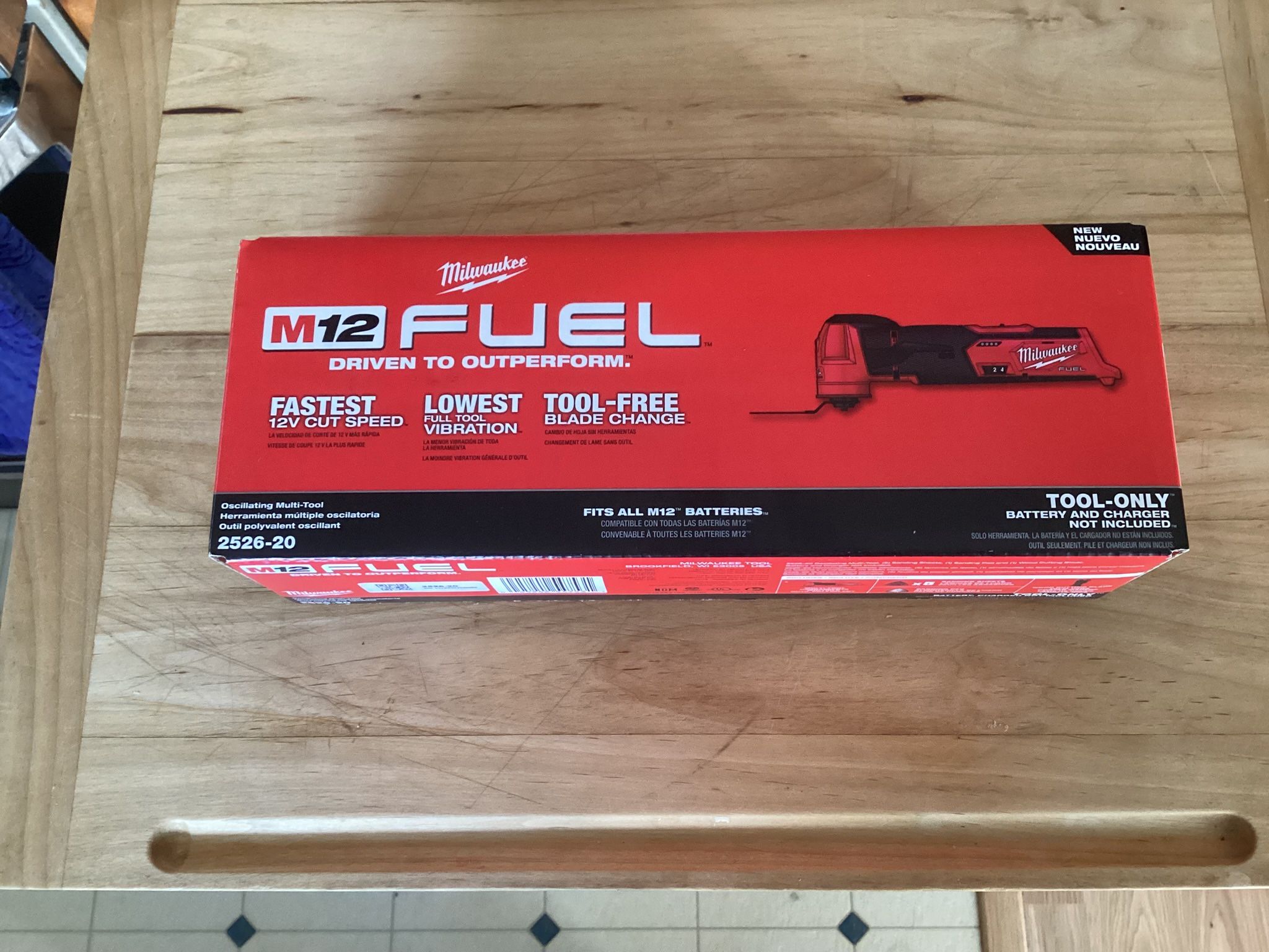 Milwaukee M12 FUEL 12V Lithium-lon Cordless Oscillating Multi-Tool. Brand NEW. Tool Only.