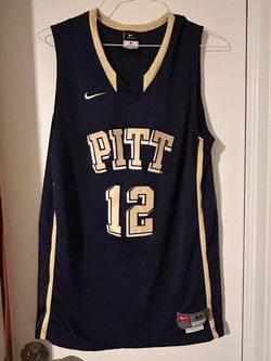 Nike Dri-Fit Swingman Pitt Panthers Basketball Jersey #12 Navy Gold White Medium