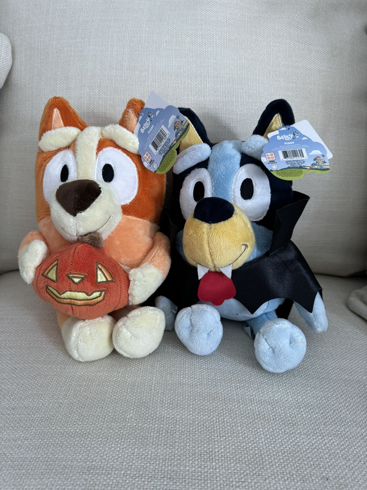 Bluey And Bingo Halloween Plush 12”