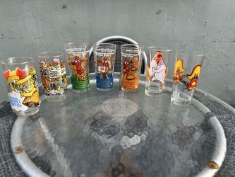 Antique McDonald’s And Burger King Collectable Glass Cup