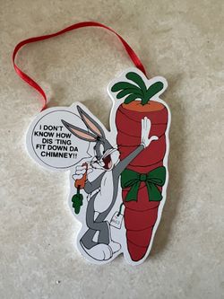 Wooden Bugs Bunny Ornament