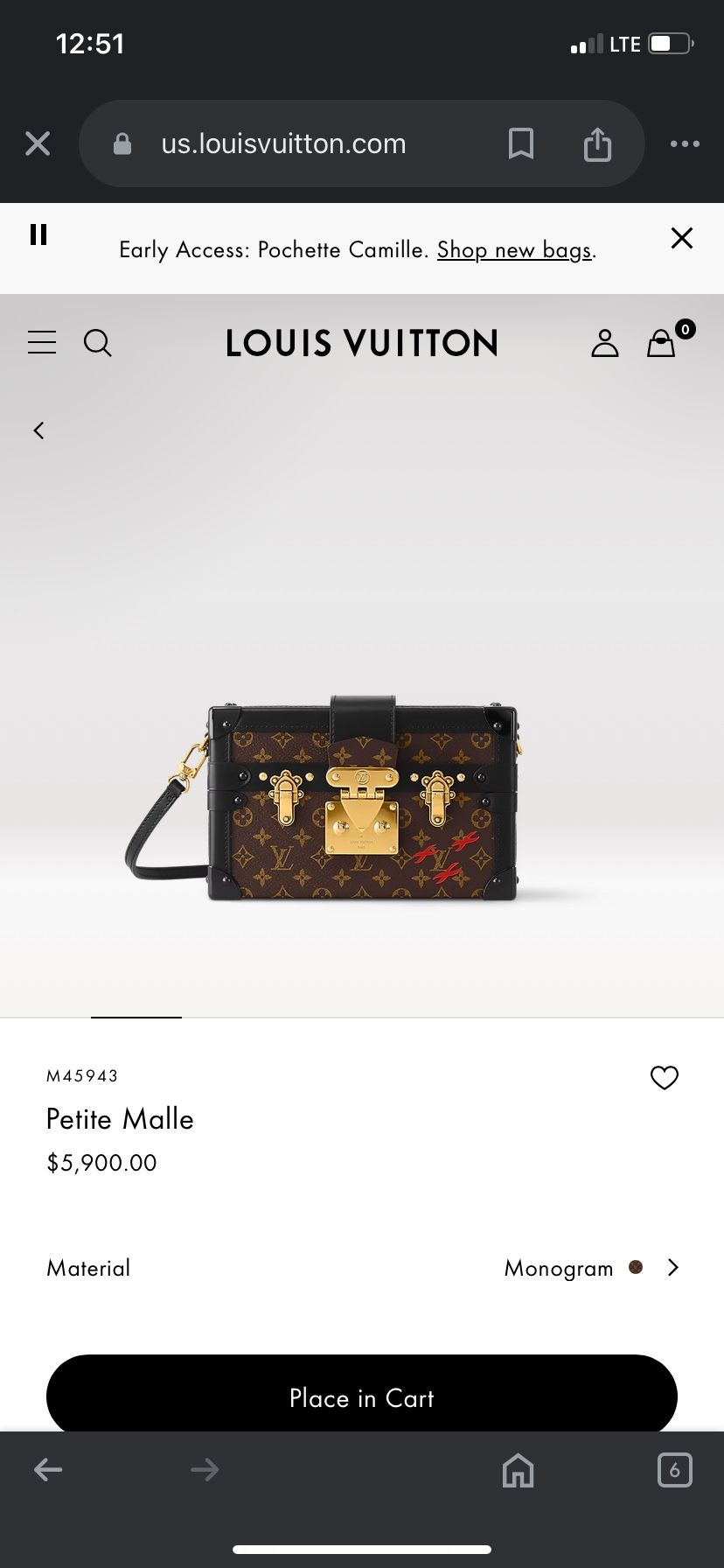 Louis Vuitton Petite Malle