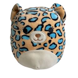 10 inch blue and tan Liv the Leopard Squishmallow #squishmallows