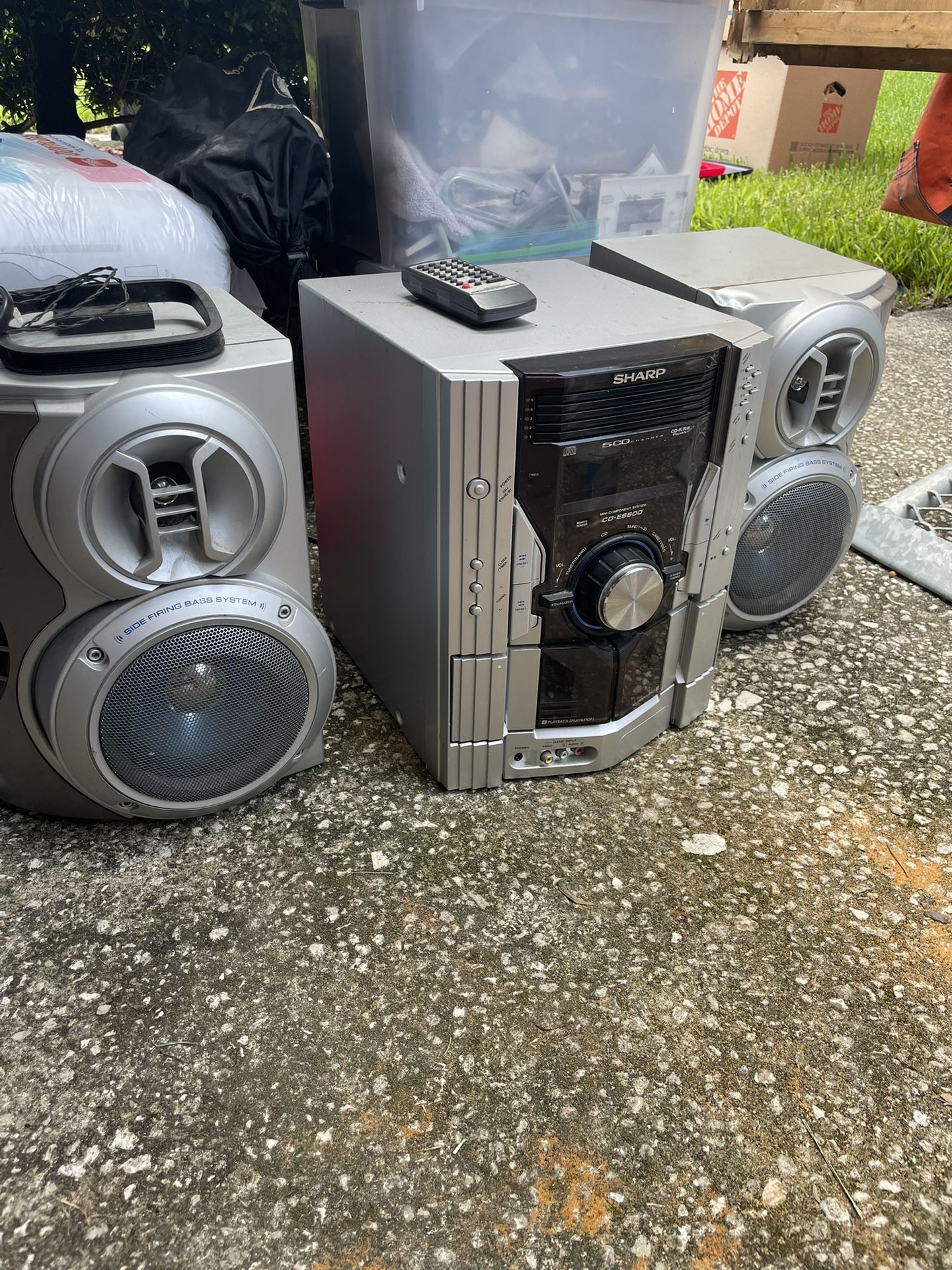 Sharp Radio/cd Player/dual Cassette Player