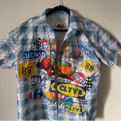 Cultiv8 identity crisis plaid shirt.