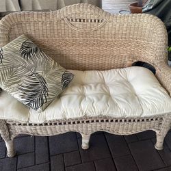 Wicker Loveseat