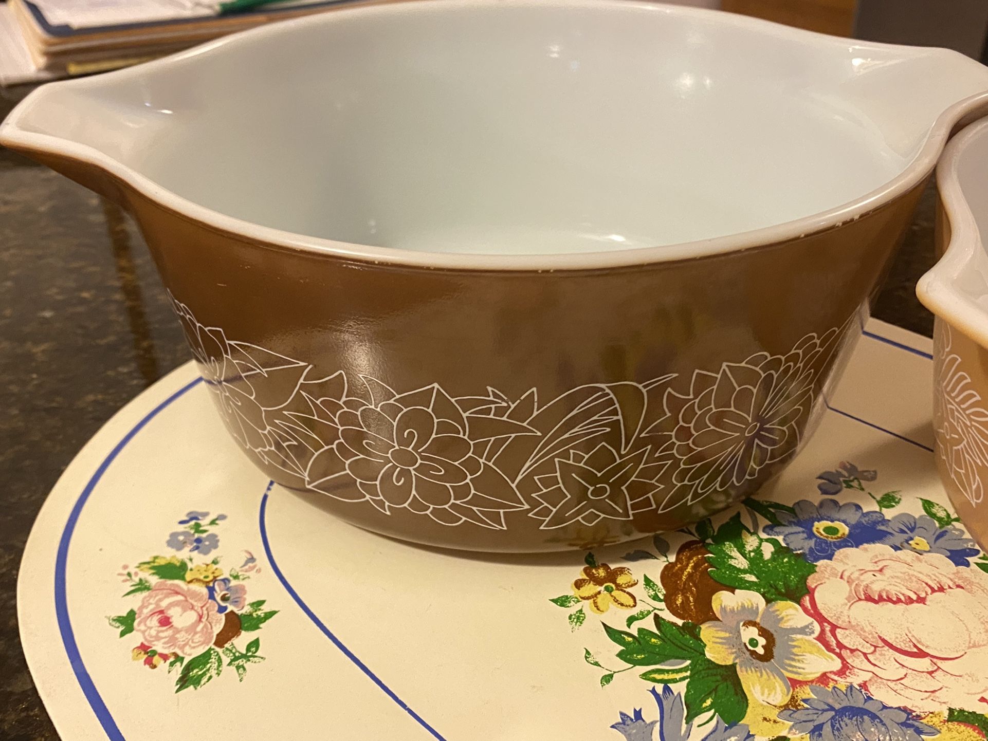 Vintage Pyrex Brown