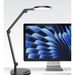 Video conference Light with Base White LED Desk Lamp